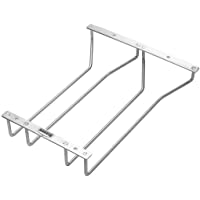 Dianoo 2 Filas 27cm vino vaso bastidores- Copas Bastidores- acero inoxidable bar casa vaso poseedor- vino vaso estante…